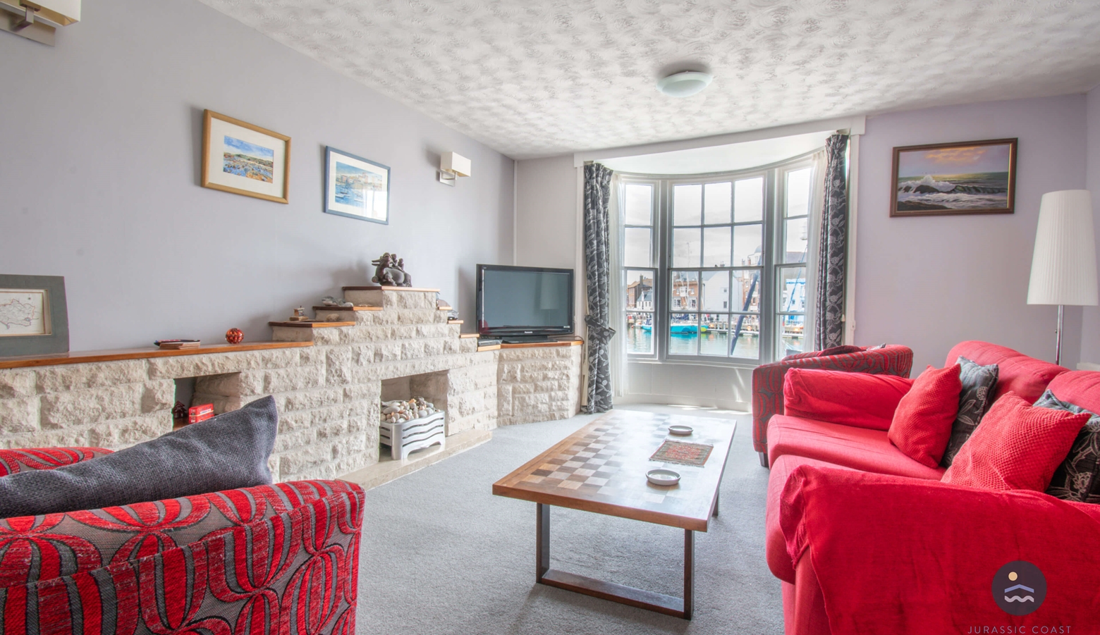 Sitting Room with Stunning Harbour Views