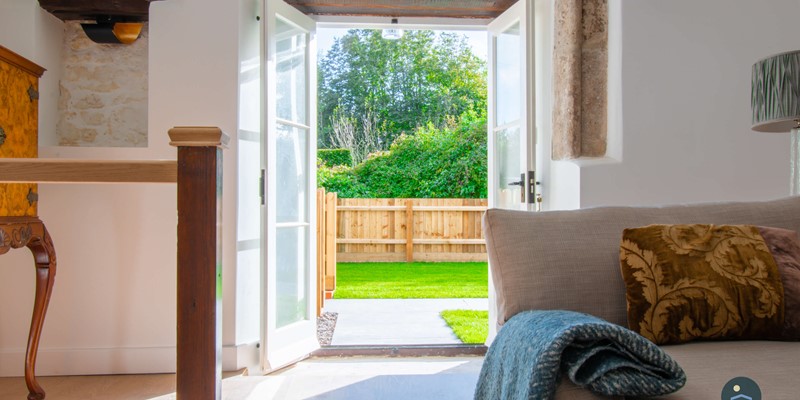 French Doors To The Gardrn